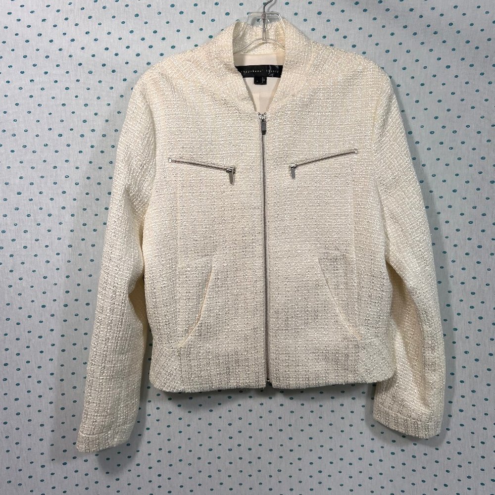 Theyskens' Theory White Juriah Fuminous Blazer